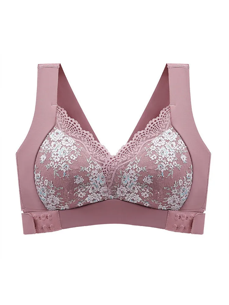 Seamless Beautiful Lifting Back Side Button Bra