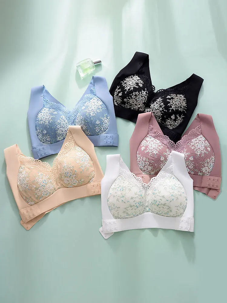 Seamless Beautiful Lifting Back Side Button Bra