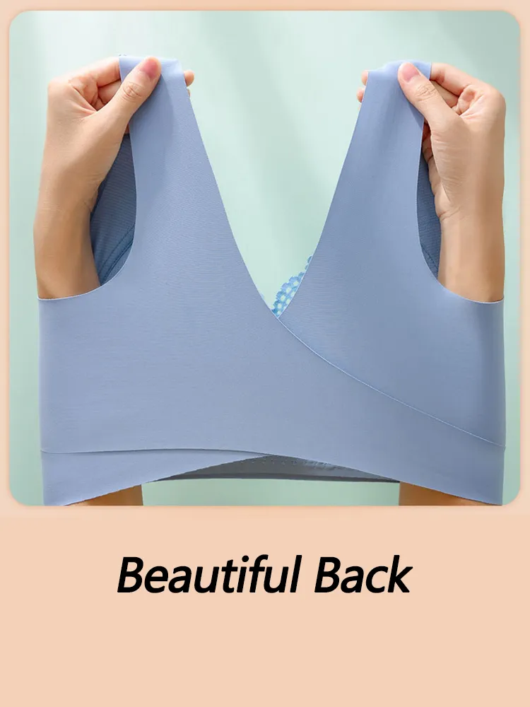 Seamless Beautiful Lifting Back Side Button Bra