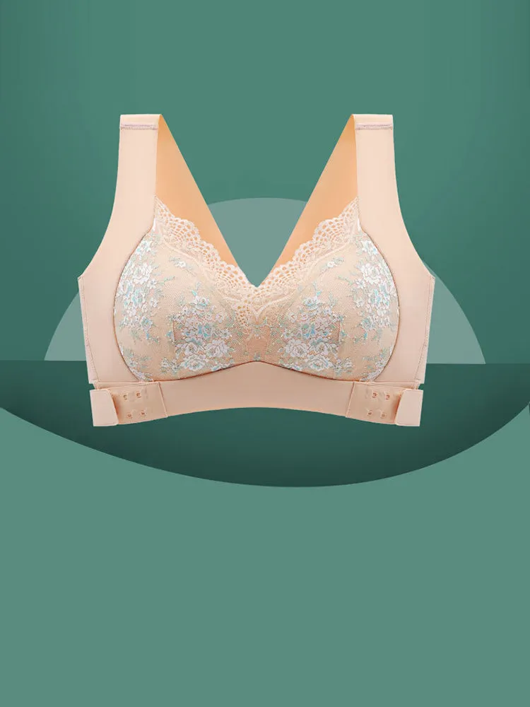 Seamless Beautiful Lifting Back Side Button Bra