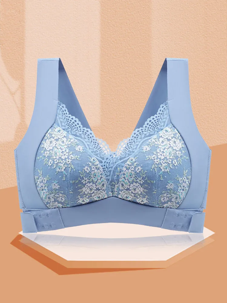 Seamless Beautiful Lifting Back Side Button Bra
