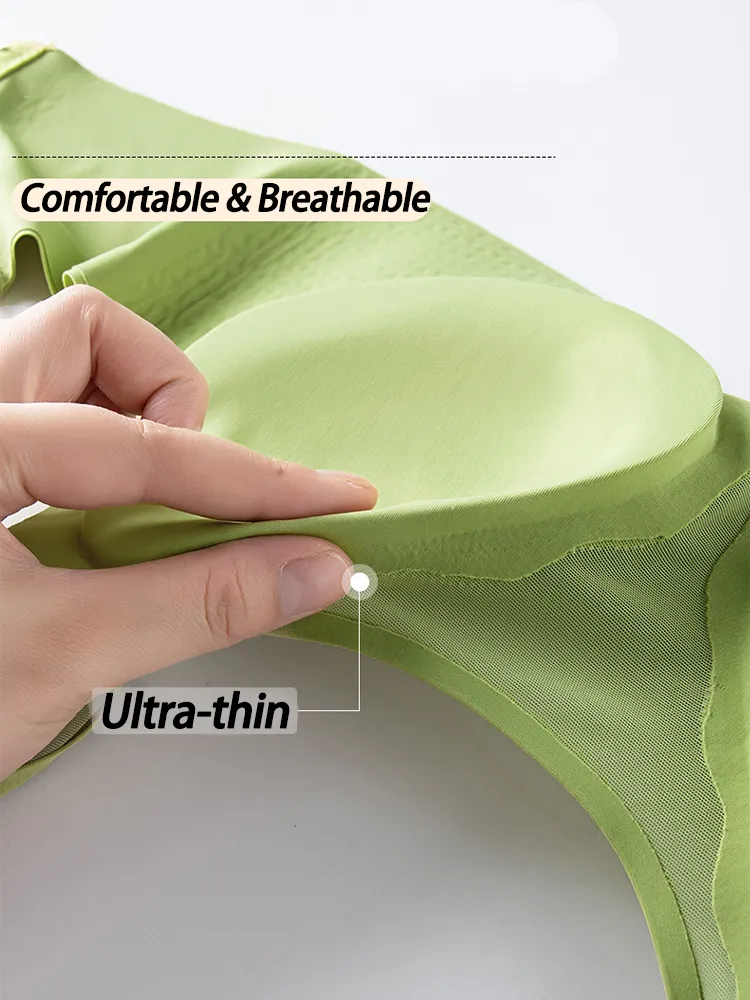 Seamless Mesh Push-up Wireless Soft Support Bra