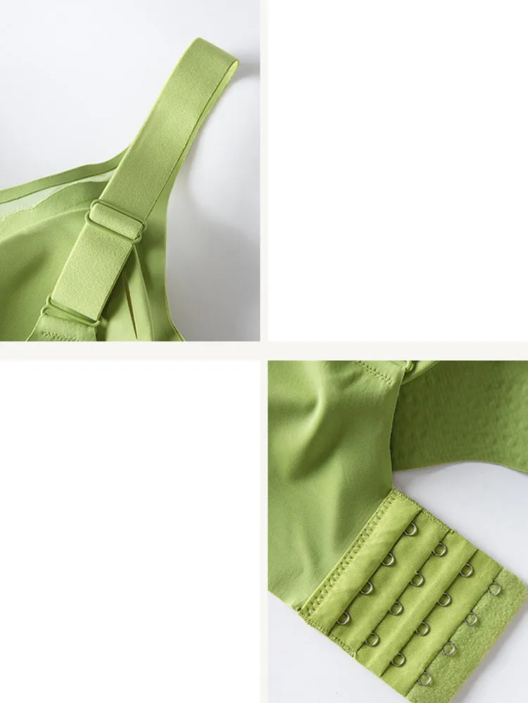 Seamless Mesh Push-up Wireless Soft Support Bra
