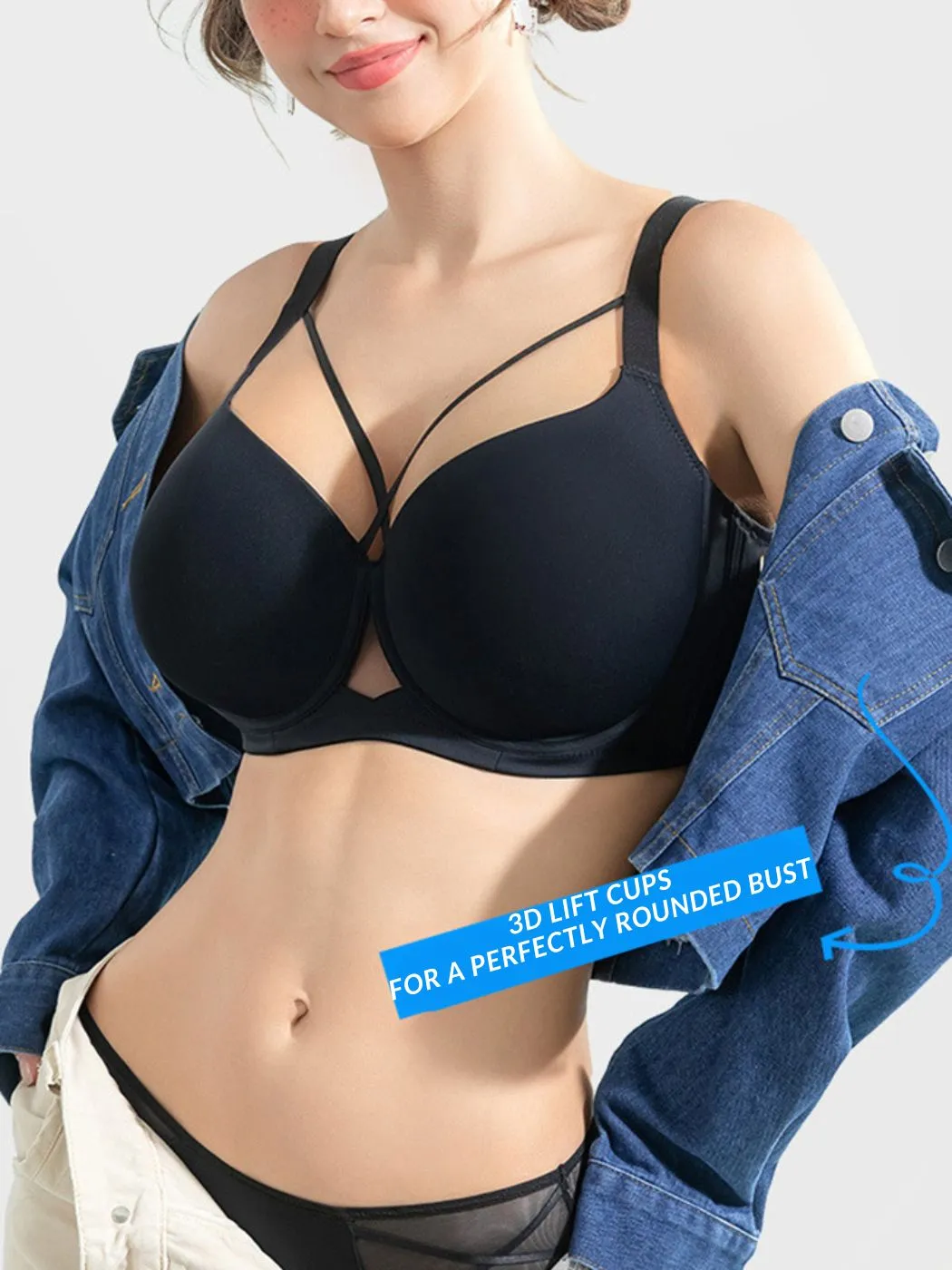 Seamless Push Up Bra Ultra-Thin Lightweight Cups