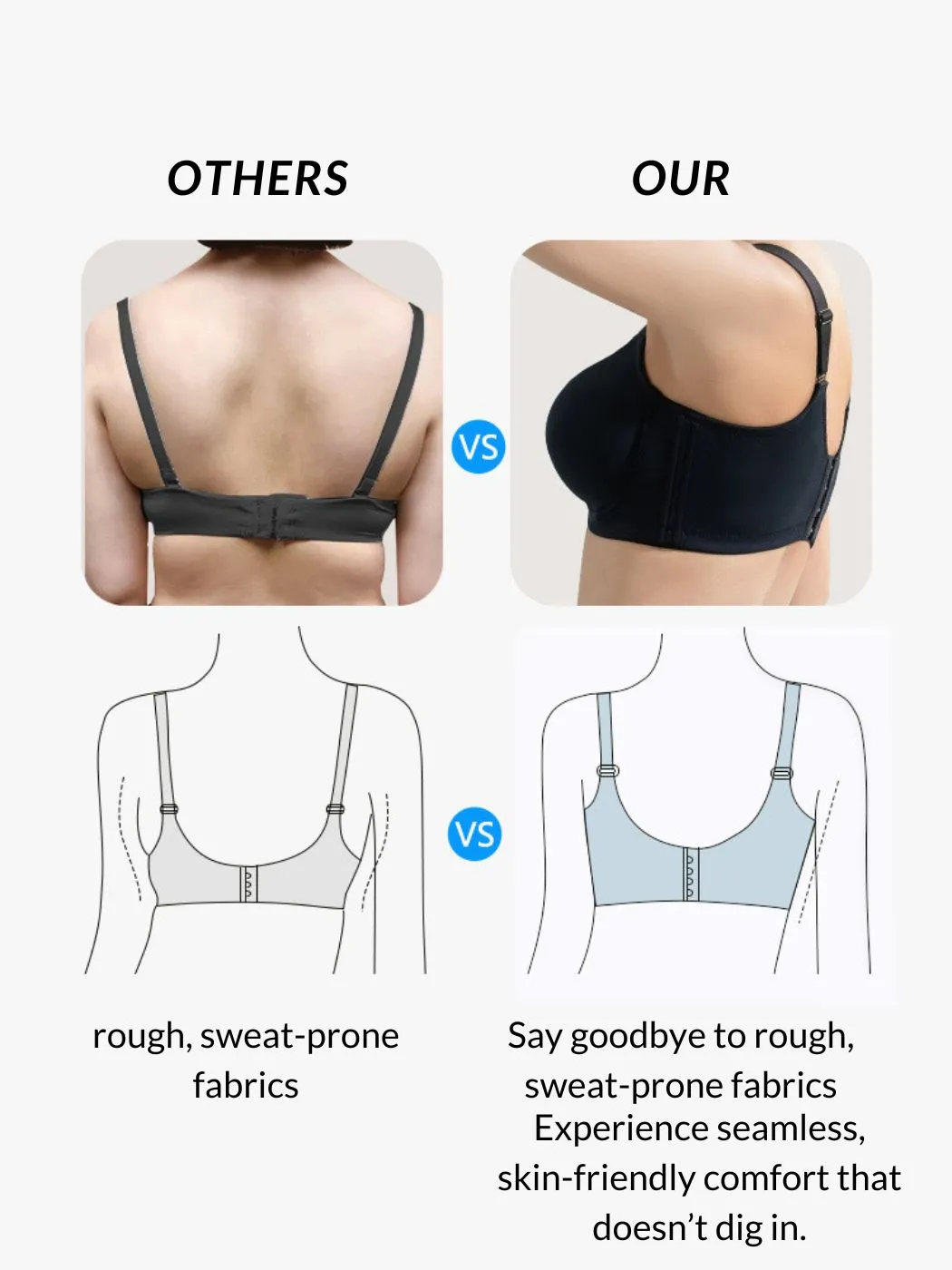 Seamless Push Up Bra Ultra-Thin Lightweight Cups