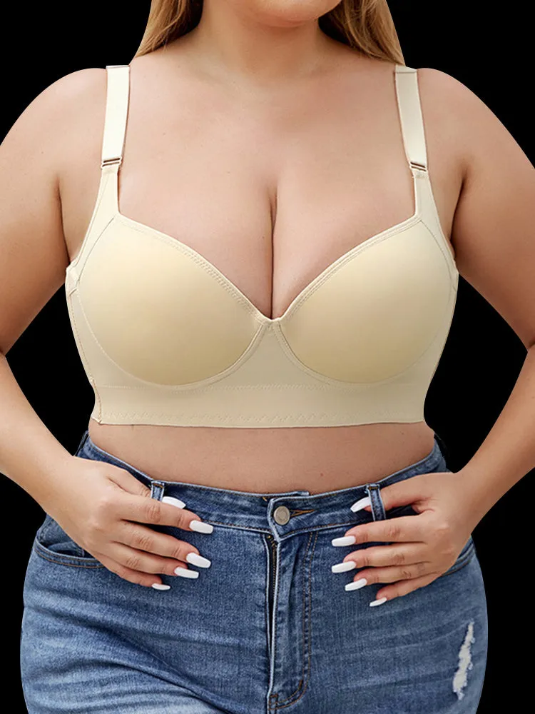 Seamless Push Up Underwire Longline Bra