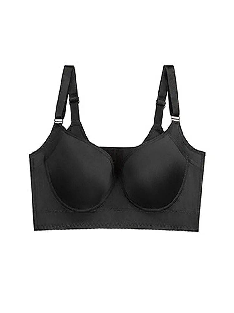 Seamless Push Up Underwire Longline Bra