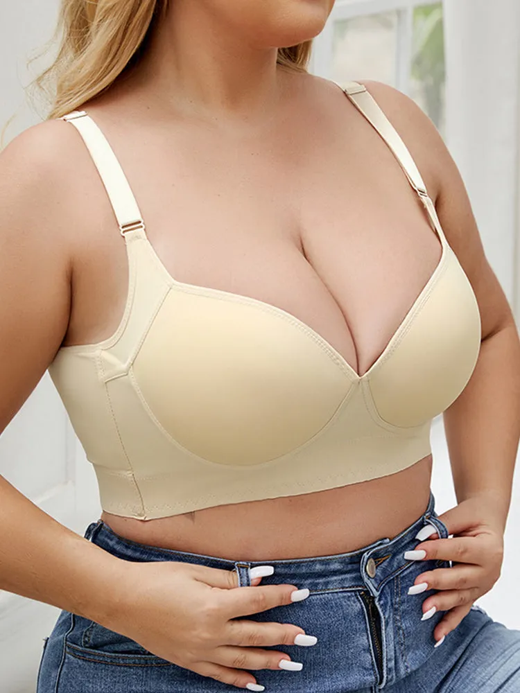 Seamless Push Up Underwire Longline Bra