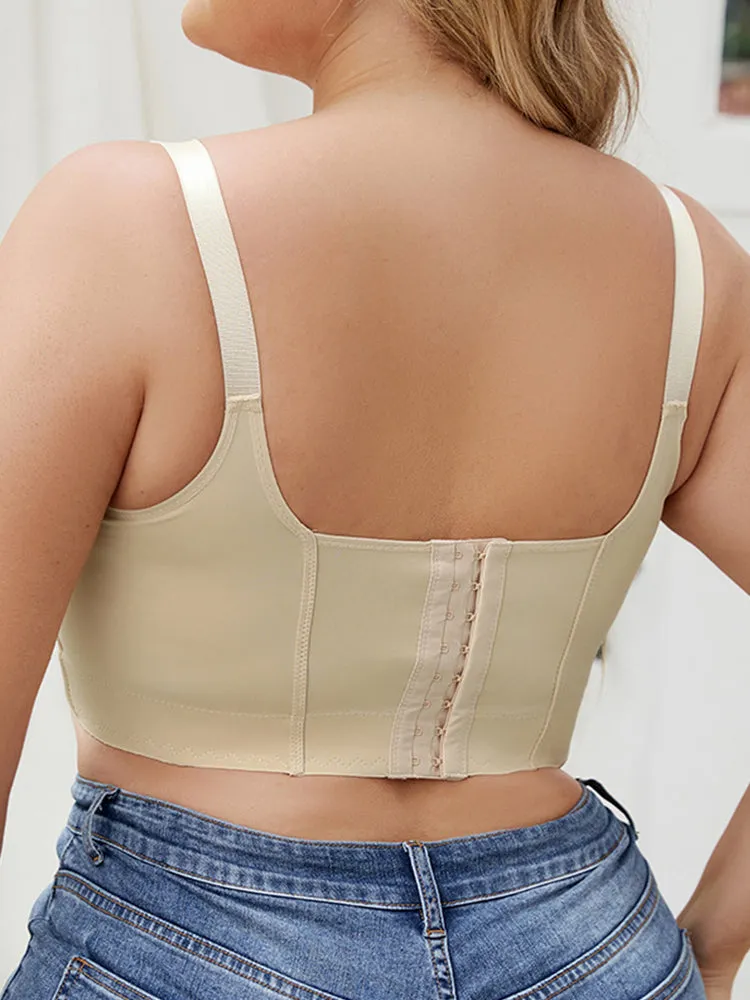Seamless Push Up Underwire Longline Bra
