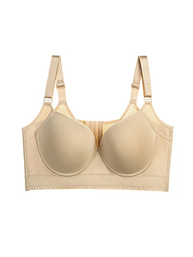Seamless Push Up Underwire Longline Bra