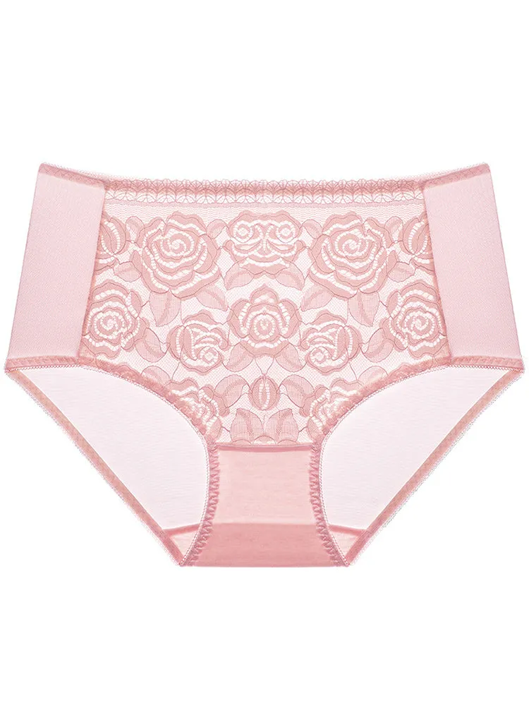 Sexy Comfy Soft Lace High Cut Brief