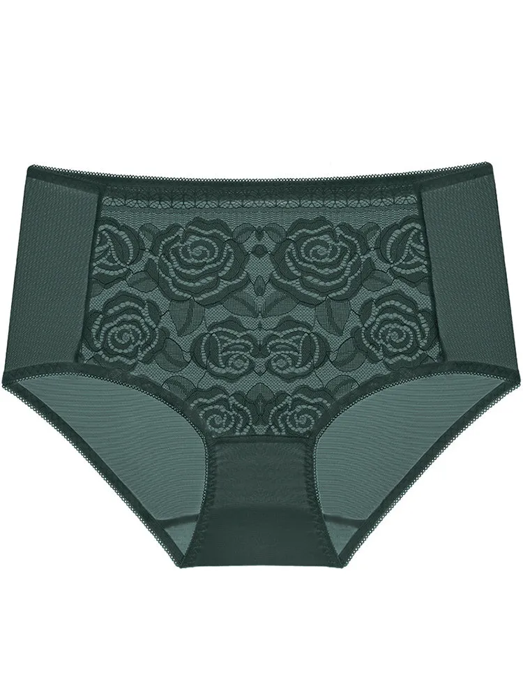 Sexy Comfy Soft Lace High Cut Brief