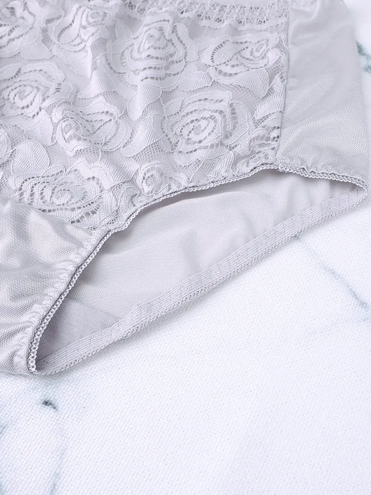Sexy Comfy Soft Lace High Cut Brief