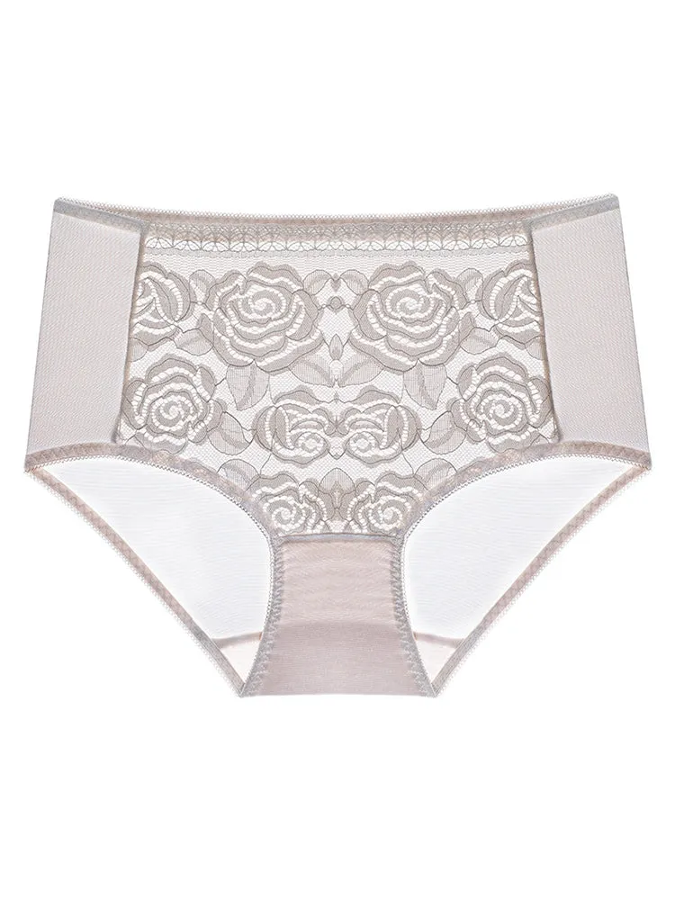 Sexy Comfy Soft Lace High Cut Brief