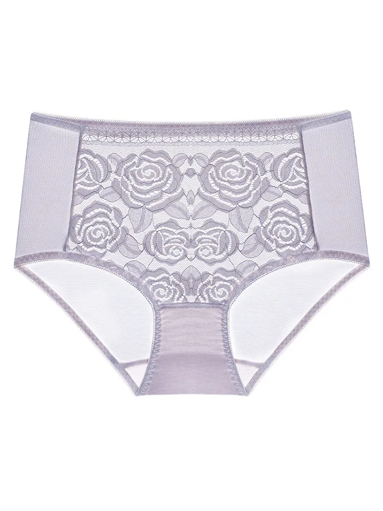 Sexy Comfy Soft Lace High Cut Brief