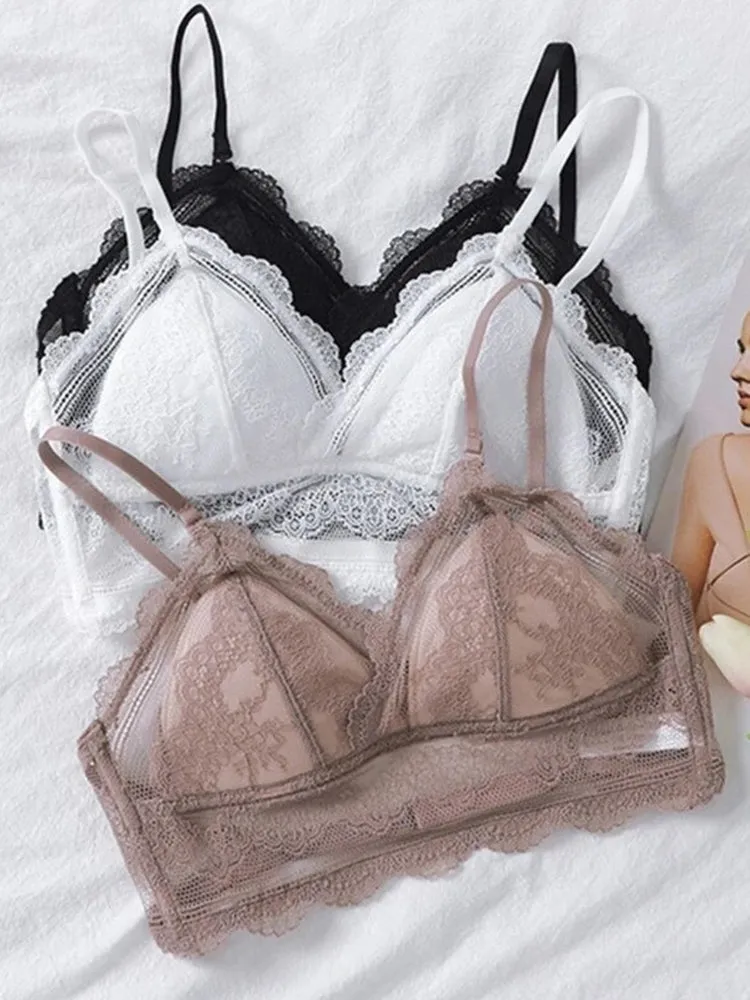 Sexy Lace Backless Bralette with Convertible Strap
