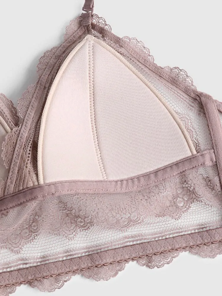 Sexy Lace Backless Bralette with Convertible Strap