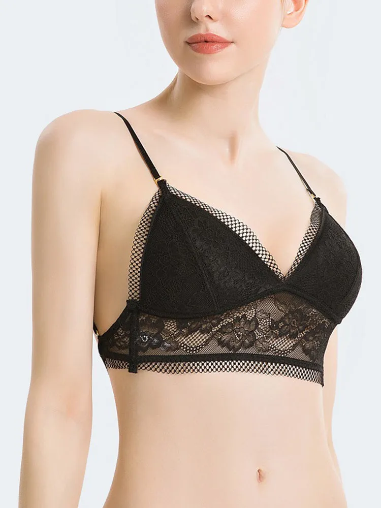 Sexy Lace Backless Bralette with Convertible Strap