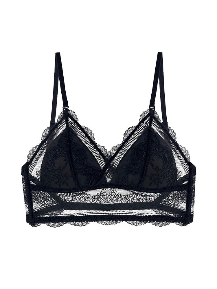 Sexy Lace Backless Bralette with Convertible Strap