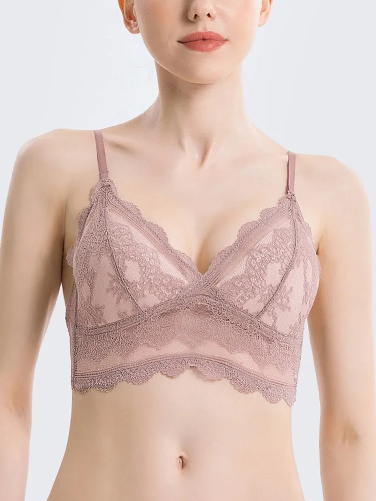 Sexy Lace Backless Bralette with Convertible Strap