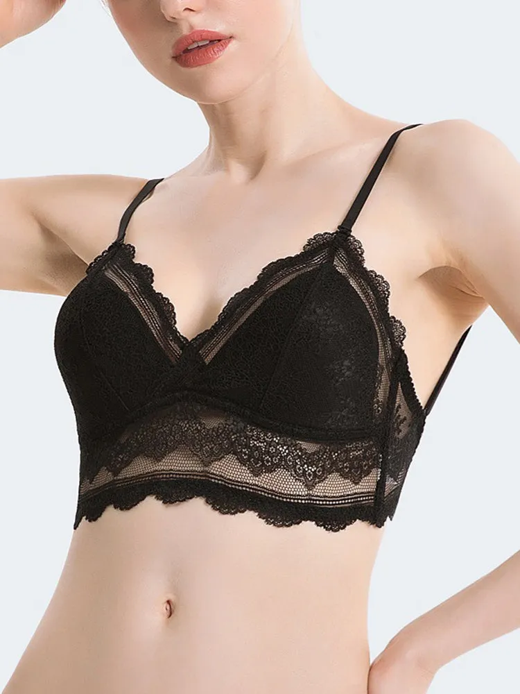 Sexy Lace Backless Bralette with Convertible Strap