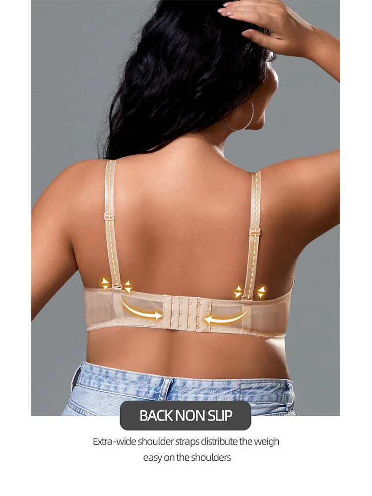 Sexy Lace Push Up Minimizer Bra with Underwire