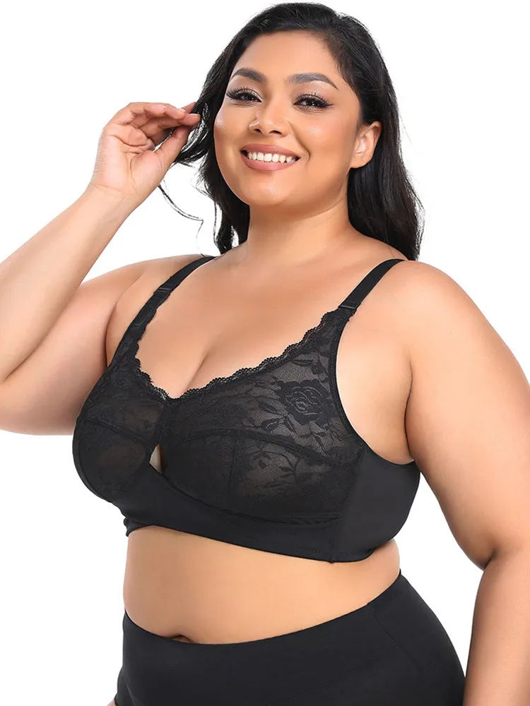 Sexy Lace Thin Pads Wireless Push Up Bras