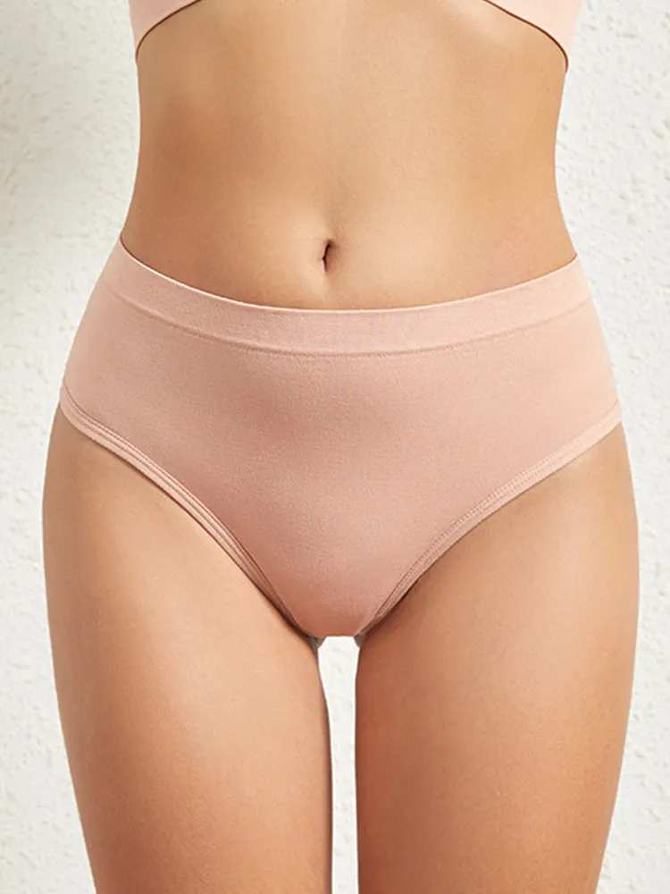 Sexy Solid Color Plus Size Sports T-back Briefs