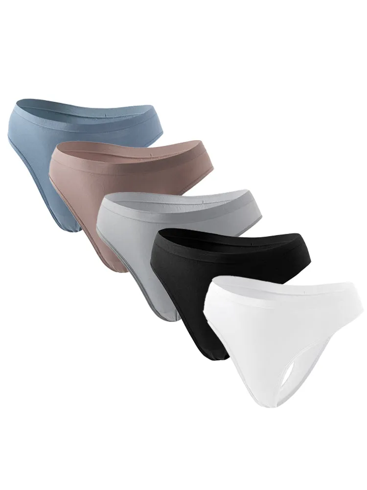 Sexy Solid Color Plus Size Sports T-back Briefs