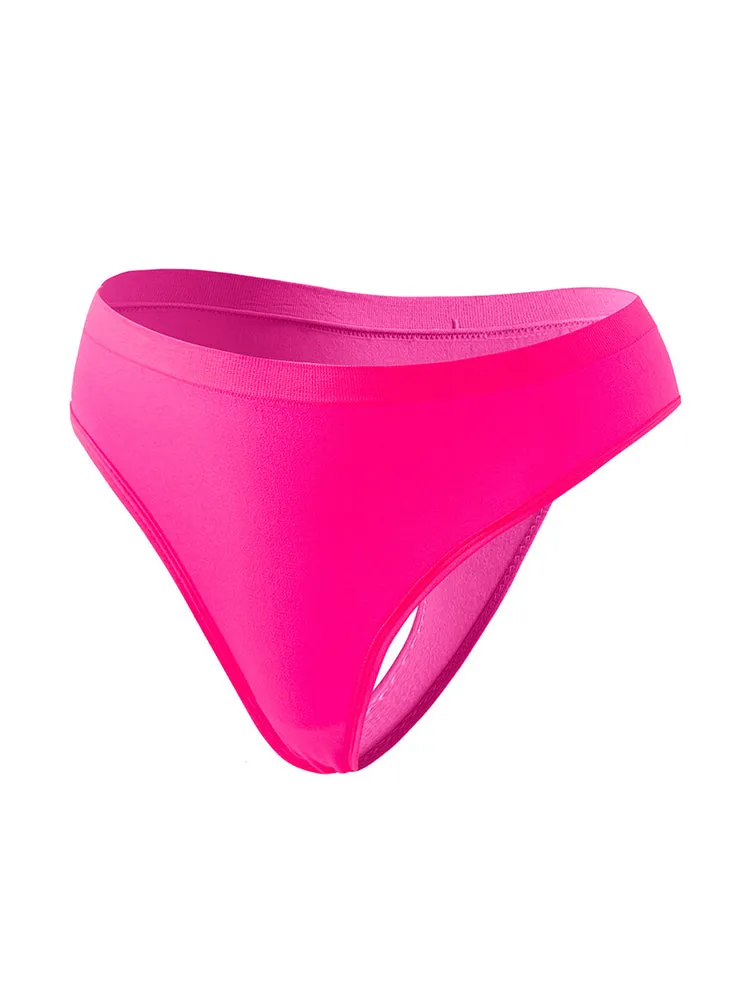 Sexy Solid Color Plus Size Sports T-back Briefs