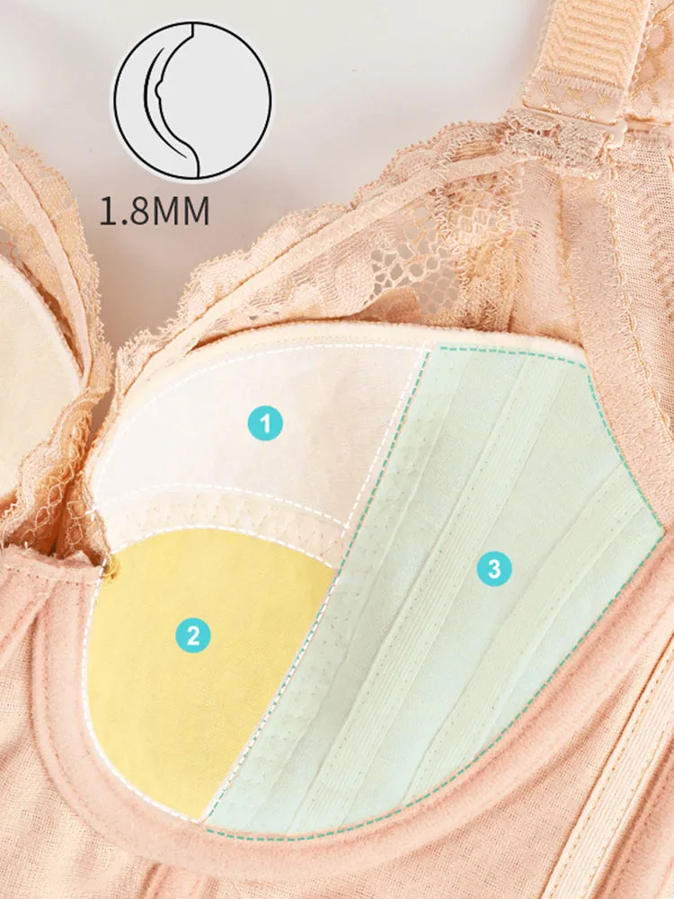 Sexy Underwire Push up Minimizer Lace Bras