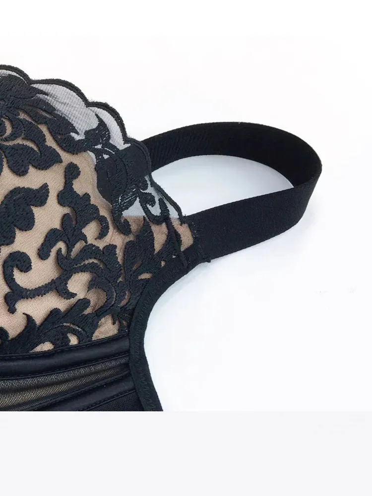 Side Support Longline Push Up Bras