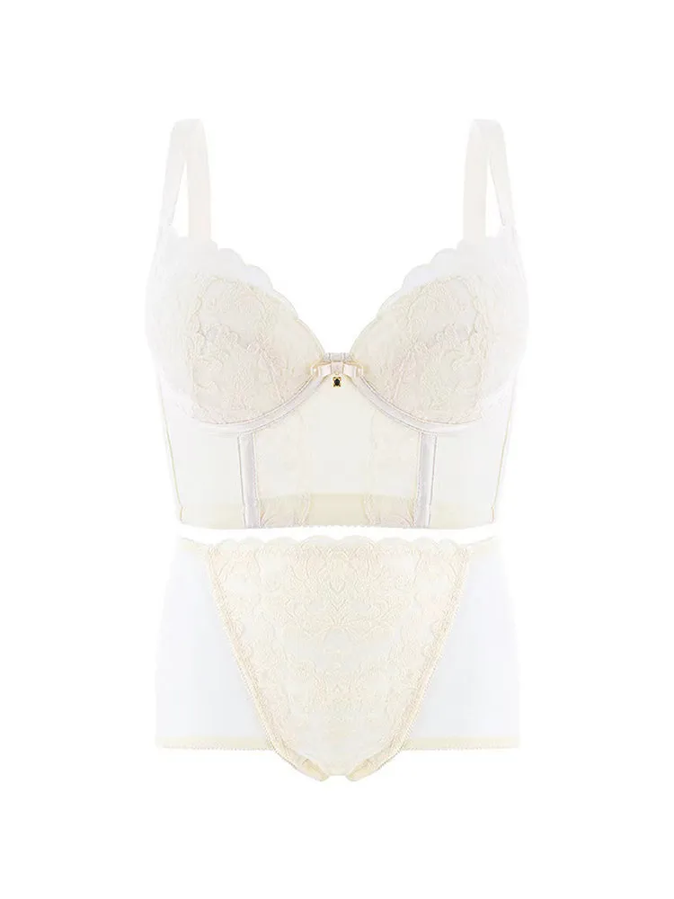 Side Support Longline Push Up Bras