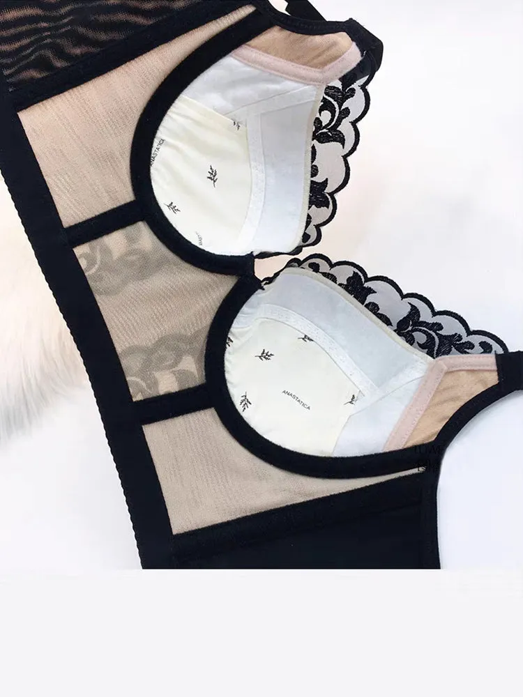 Side Support Longline Push Up Bras