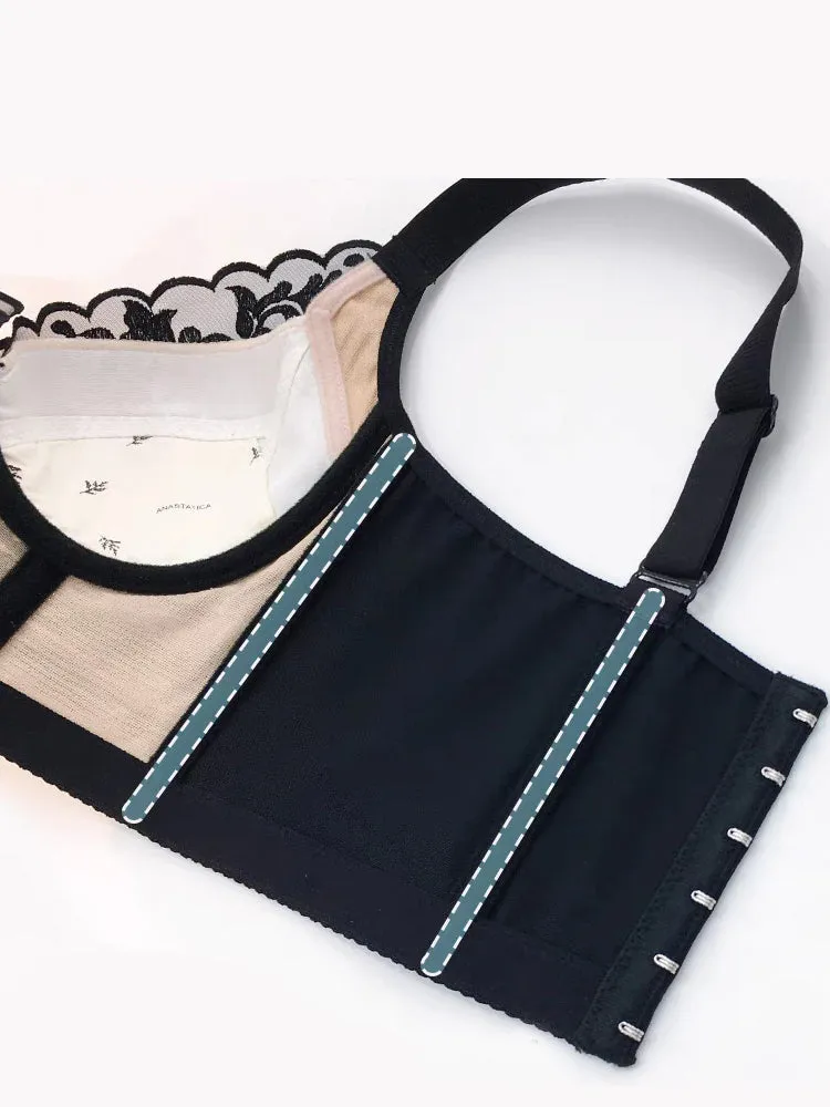 Side Support Longline Push Up Bras
