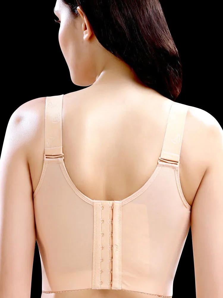 Side Support Longline Wide Adjustable Straps Wireless Bra