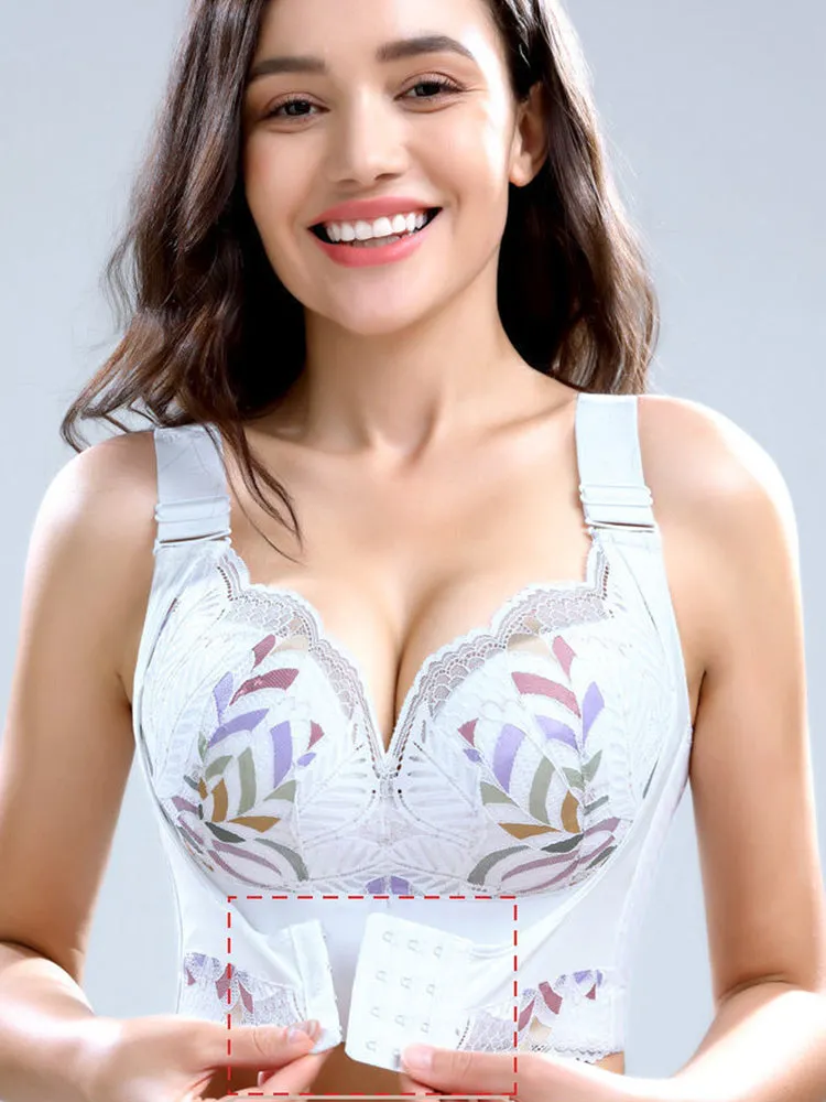 Side Support Longline Wide Adjustable Straps Wireless Bra