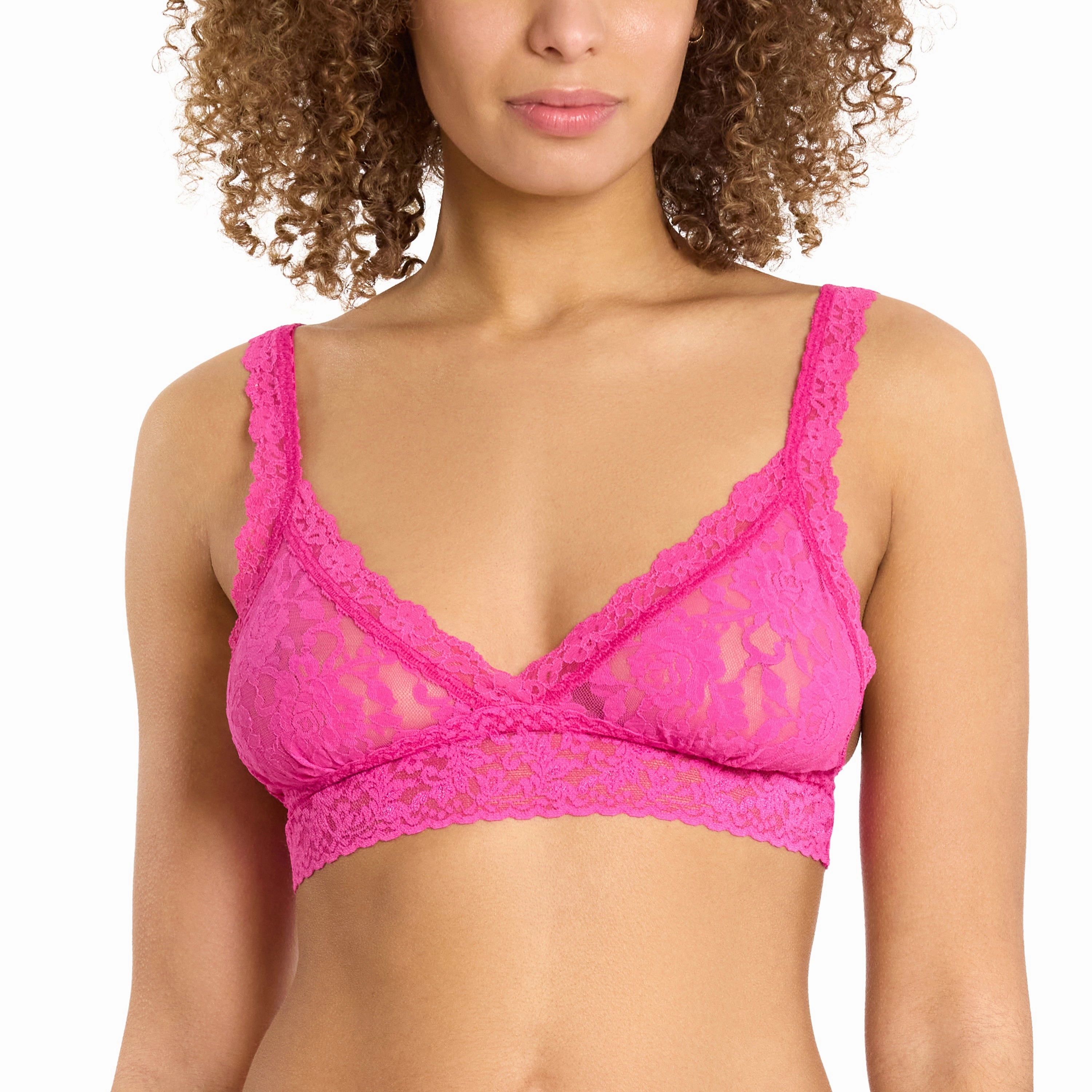 Signature Lace® Crossover Bralette  Marmalade Pink