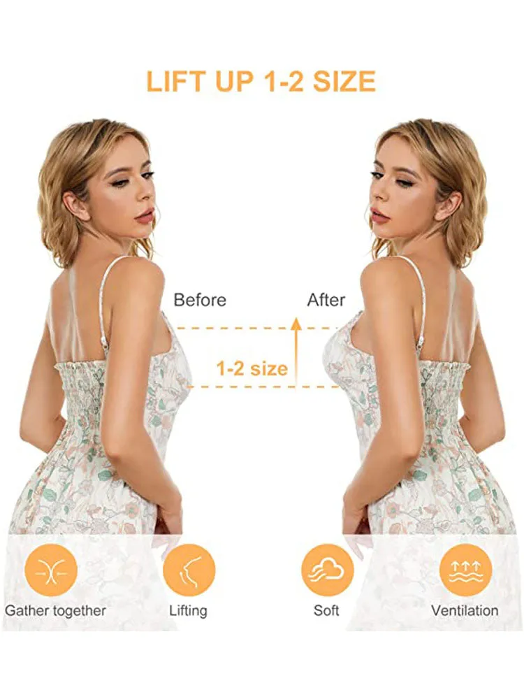 Silicone Reusable Strapless Self Push-up Invisible Sticky Adhesive Bra