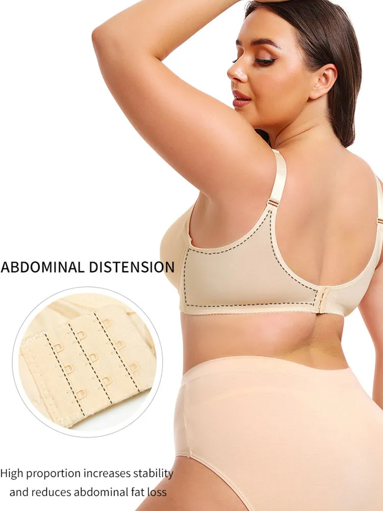 Simple Style Solid Color T-Shirts Bra with Underwire