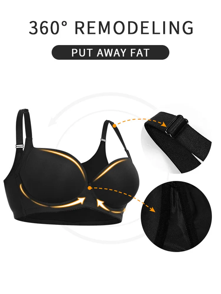 Simple Style Solid Color T-Shirts Bra with Underwire