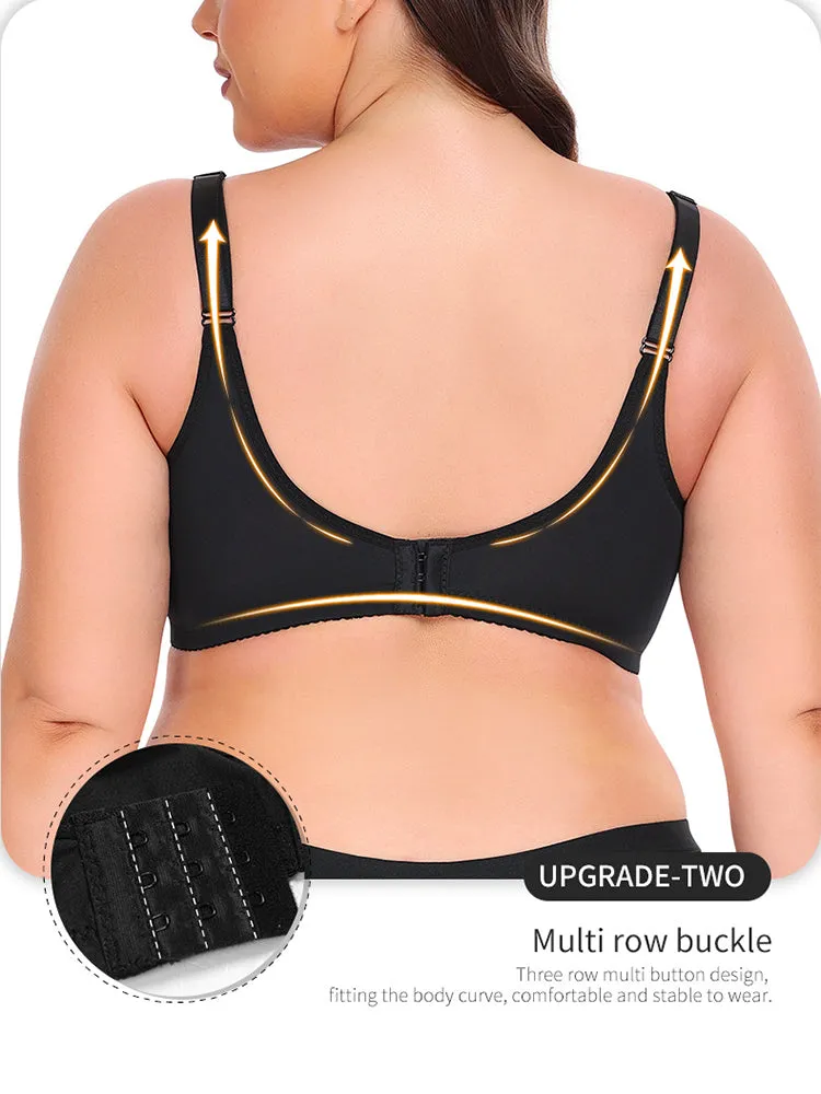 Simple Style Solid Color T-Shirts Bra with Underwire