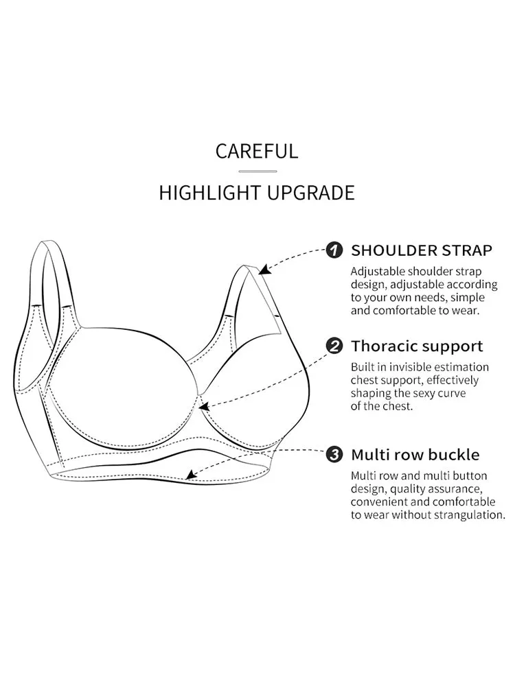 Simple Style Solid Color T-Shirts Bra with Underwire