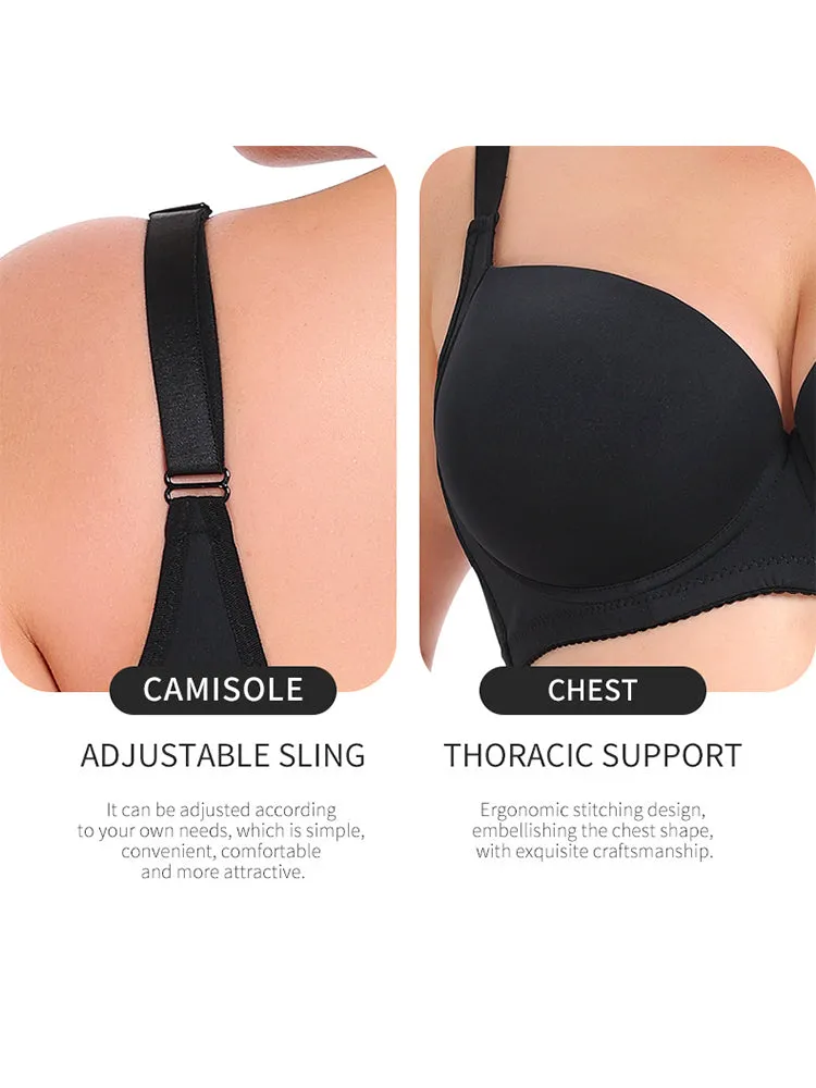 Simple Style Solid Color T-Shirts Bra with Underwire