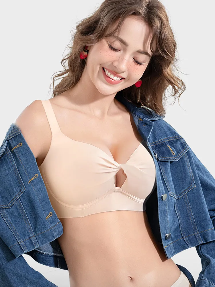 Skin-Friendly Knotted Bra for Enhanced Lift and Natural Shape