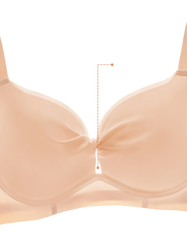 Skin-Friendly Knotted Bra for Enhanced Lift and Natural Shape