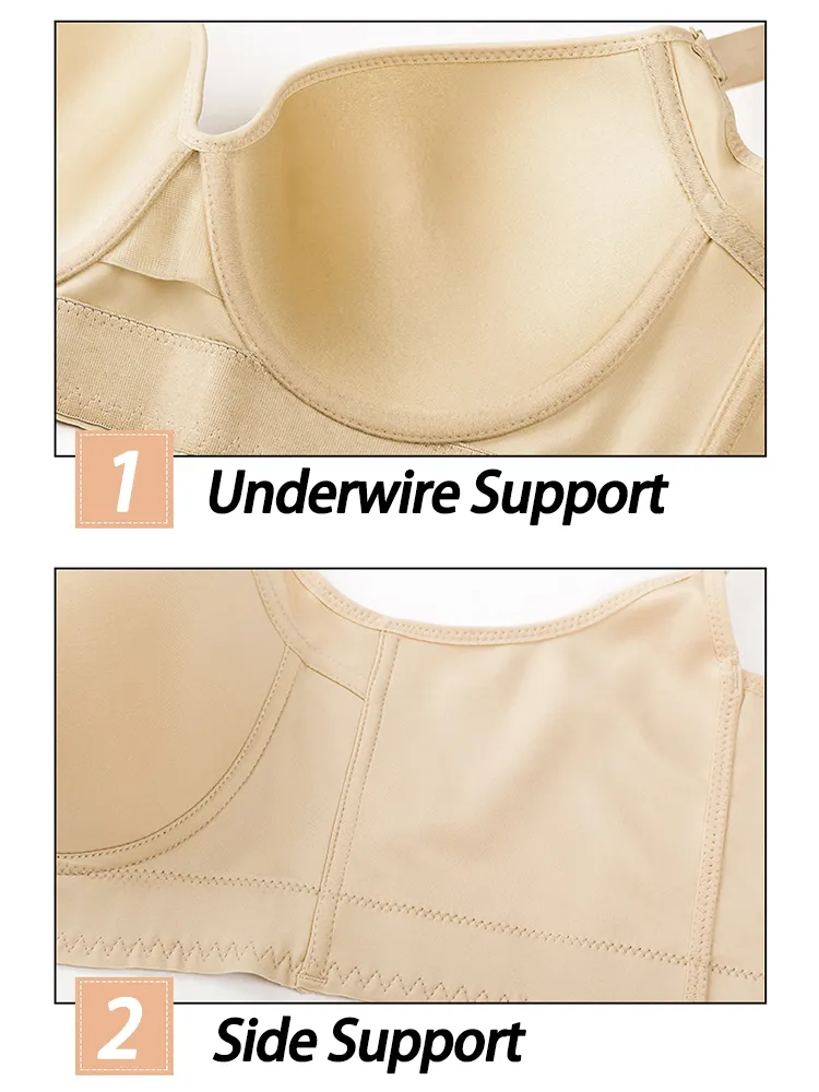 Smooth Deep V Underwire Longline Bra for Women