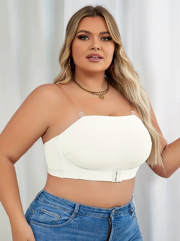 Strapless Bralettes Push-Up Seamless Non-Slip Front Closure Bras