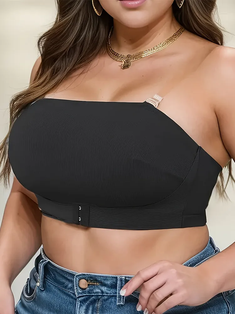 Strapless Bralettes Push-Up Seamless Non-Slip Front Closure Bras
