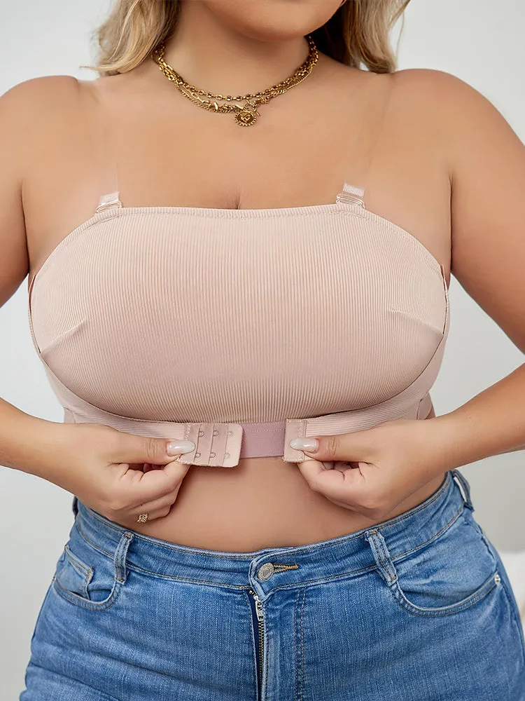 Strapless Bralettes Push-Up Seamless Non-Slip Front Closure Bras